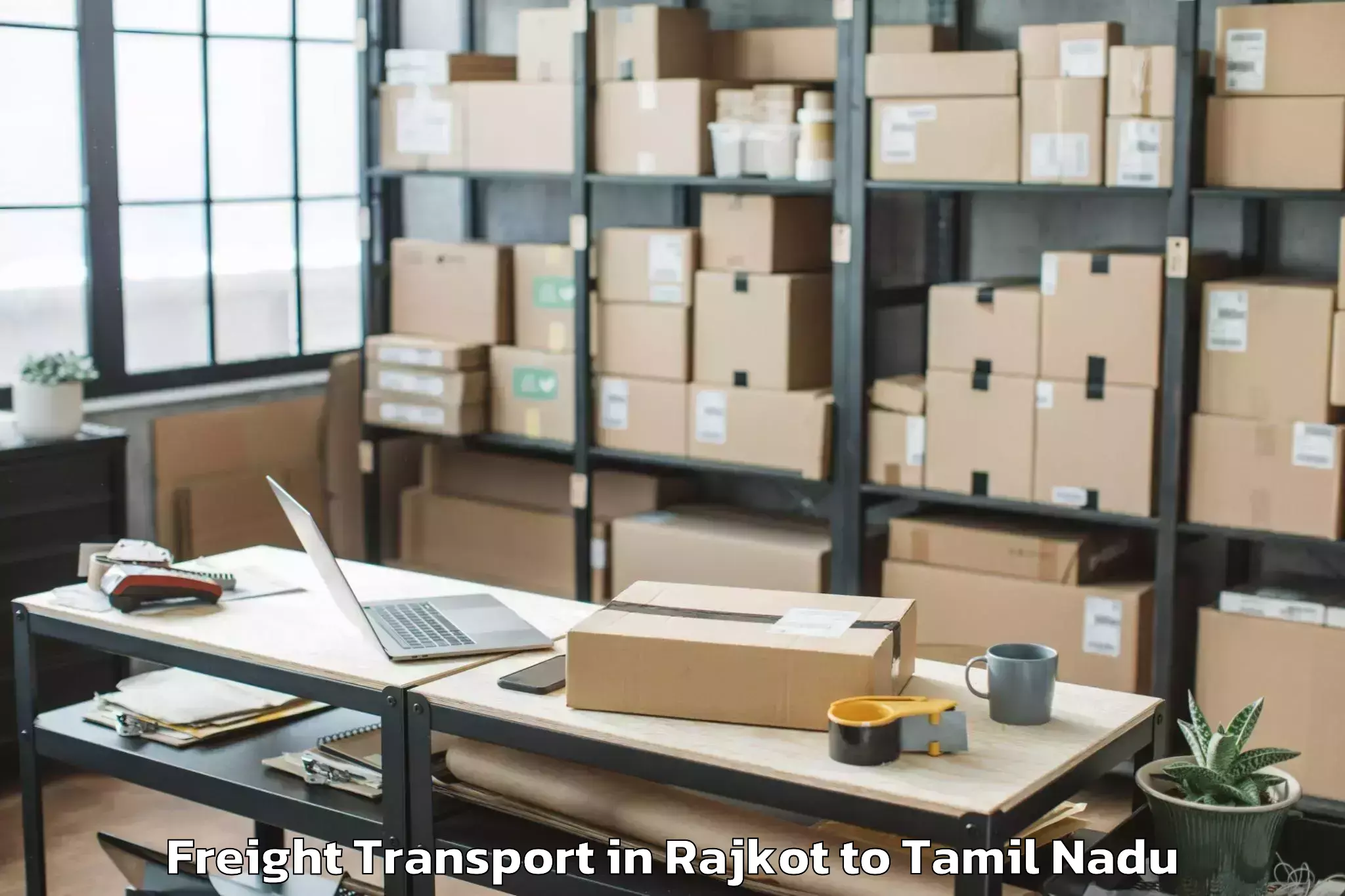 Efficient Rajkot to Thandrampet Freight Transport